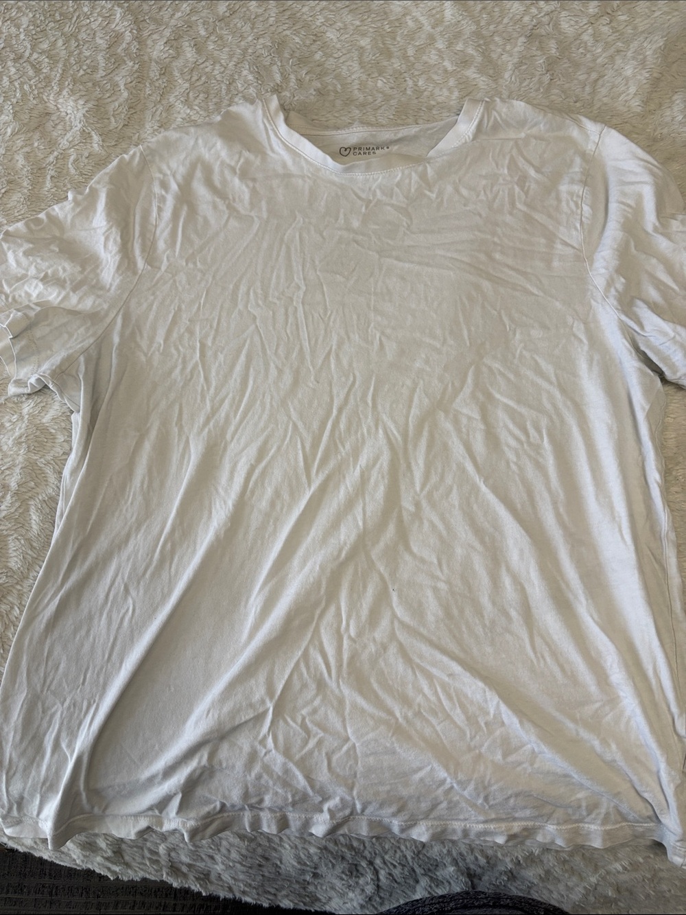 Mens White Crewneck Short Sleeve Tee by Primark